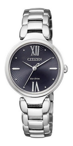 Em0020-52e Reloj Citizen Eco Drive Plateado/negro