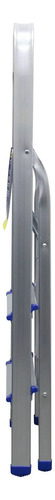 Escalera Plegable T/tab Aluminio 3 Peldaños Surtek Etta3