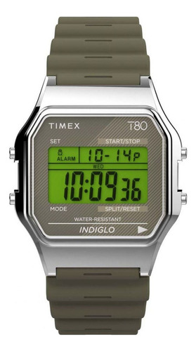 Reloj Para Unisex Timex T80 Tw2v41100 Verde