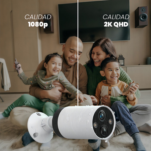 Tapo & Cronos 2 Cámaras De Seguridad 2k Tapo-c420s2-plus-32 + Microsd 32gb Batería Larga Duración Protección Ip65 Alarma Luz Y Sonido Audio Doble Vía Detección Ai C420s2 Cctv Visión Nocturna A Color