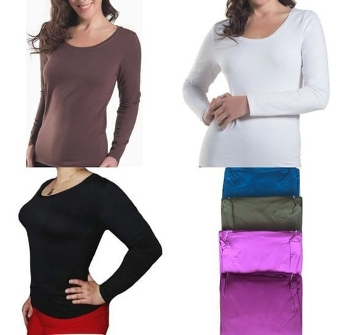 6 Camisetas Bambu Mujer Extra Suavecitas