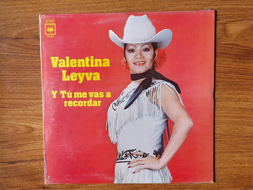 Valentina Leyva. Y Tu Me Vas A Recordar.  Disco Lp Cbs 