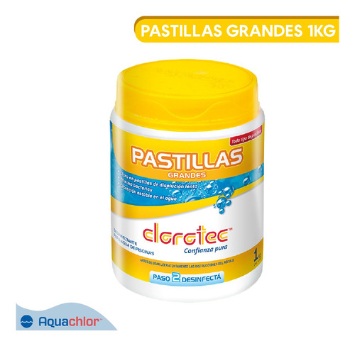 Pastillas De Cloro 90% Grandes Clorotec 1kg