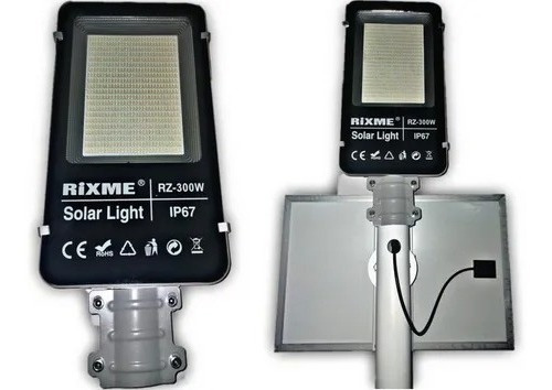 Imagen 2 de 9 de Lampara Led Solar 300w Luminaria Suburbana Alumbrado Publico