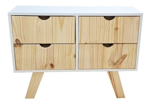 Cómoda Cajonera Escandinava 4cajones - Minimalista Chifonier