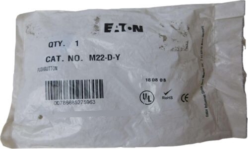 Eaton Nsb M22-d-y Pushbuttons Non-illuminated Yellow Ea Bbz