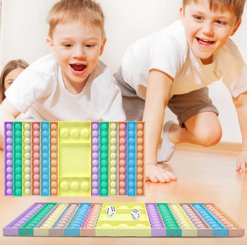 Imagem 4 de 4 de Pop It Fidget Toy Game Brinquedo Xadrez Sensorial Antistress