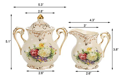 Set De Azucarera Y Cremera Foraineam, Juego De Servir Café D