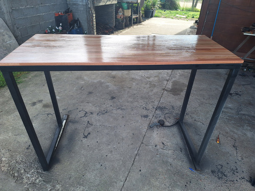 Mesa Isla Caño Madera Finguer Alta, Grande