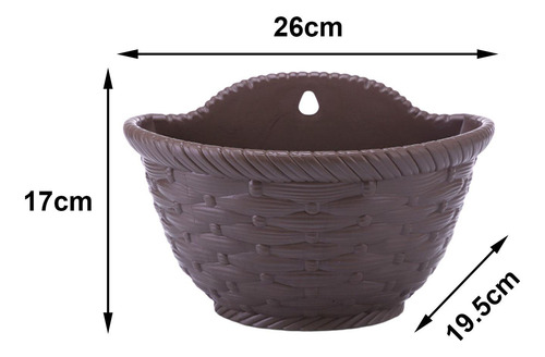 Maceta Colgante Para Jardín, Macetero De Pared, Cubo, Café