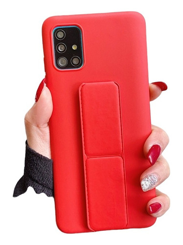 Funda Para Samsung Uso Rudo Con Sujetador Magnético + Mica