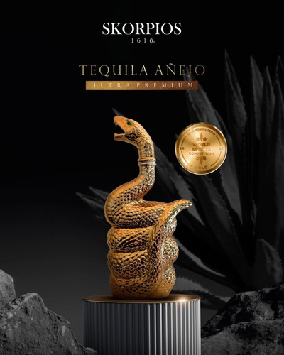 Tequila Skorpios 1618 Añejo Super Premium Bostonmartin