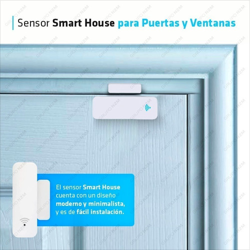 Imagen 6 de 10 de Sensor Inteligente Wifi P/ Puertas Ventanas Dm-23 Domotica
