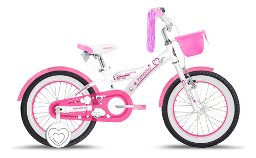 Bicicleta Build My Bike R16 Niña Freno Contrapedal Blanco Blanco