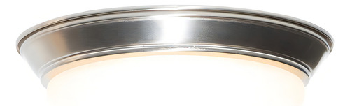 Lámpara De Techo Led 17w, Níquel Satinado, Luz Cálida 3000k Color Blanco