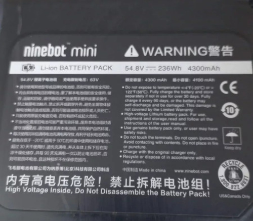 Ninebot Mini S Xiaomi Original 2017. Firmware M4m 25km Max! Blanco (Usado)