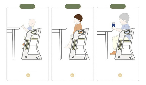 Silla Comer Bebe Multifuncional Con Adaptador Plegable