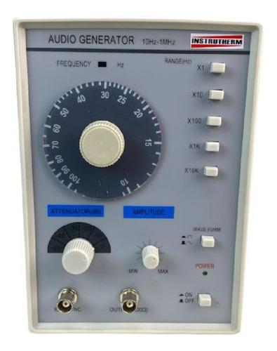 Gerador Áudio Faixa 10hz A 1mghz 7 Leds Sonoro Ga-100