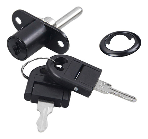 Aubp Cerradura De Émbolo De Empuje Cerradura De 16 Mm Negro
