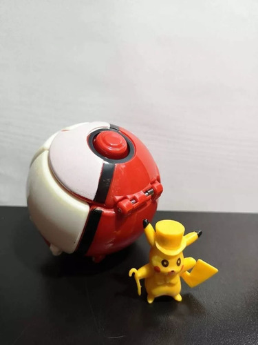Pokemon Pokebola Lanzadora + Muñeco Pikachu X8