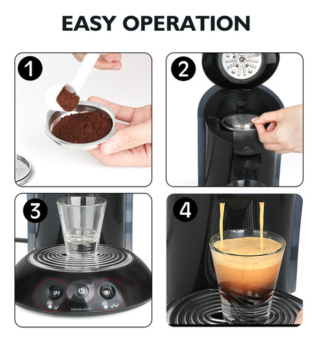 Copo De Filtro De Café De Aço Inoxidável Para Senseo