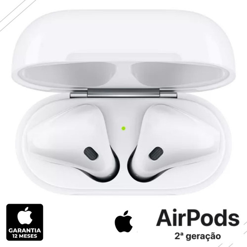 AirPods Apple 2a Geração Original C/ Estojo De Recarga Novo