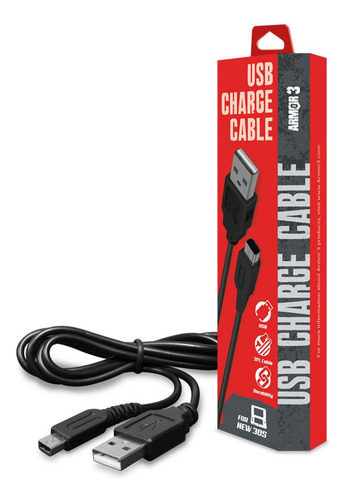 Armor3 Cable De Carga Usb Para El Nuevo 2ds Xl / Nuevo 3ds /