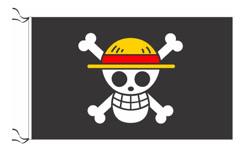 Bandera Pirata Monkey D. Luffy Calavera 150 X 90 Cm