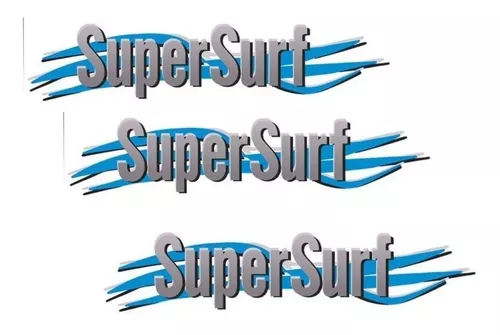 3 Adesivos Saveiro Super Surf Azul