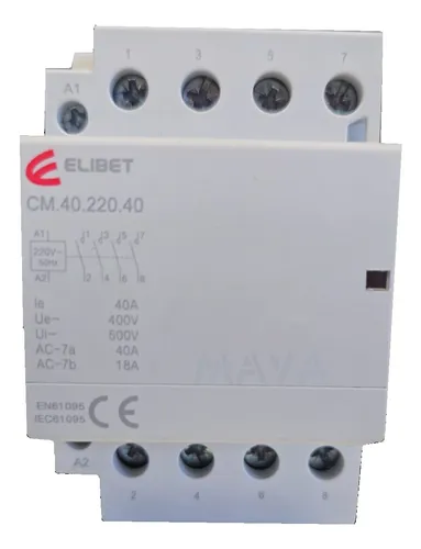 Contactor Modular Elibet 4x40a Bobina 220v