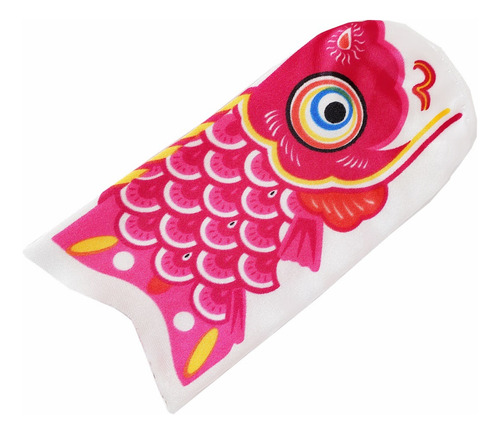 Bandera Japonesa De Pez Koi Morada 50cm Con Cuerda