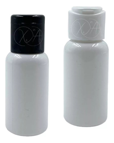 Botella Plastico Mini Blanco 30 Ml Con Tapa Flip Top X 30