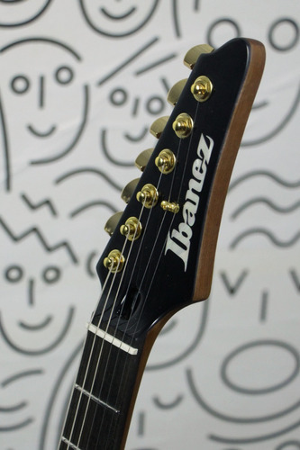 Guitarra eléctrica Ibanez AZ47P1qm Black Ice Burst con funda, color acolchado, diapasón de arce, material de madera de arce, guía manual derecha