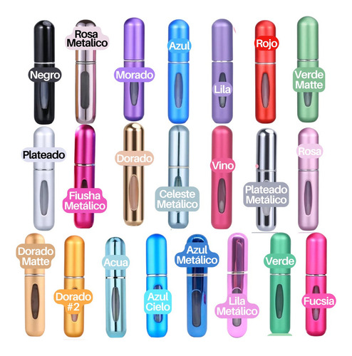 Cuidado Facial Mini Atomizador Recargable Perfume Viajes F Tipo De Piel Normal / Color Azul Metálico