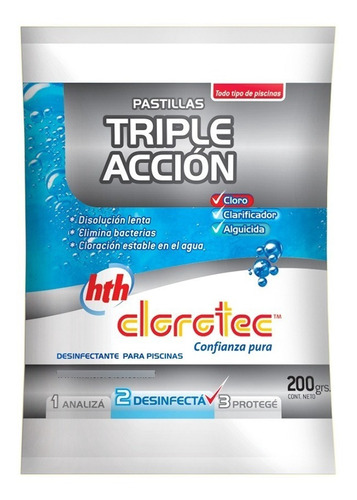 Pastillas De Cloro Triple Accion Por 20 Unidades Clorotec