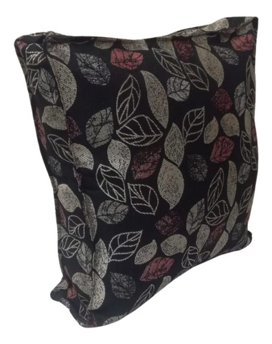Imagen 2 de 10 de Almohadon Chenille 60x60 P Sillón Algarrobo Con Fuelle Y Cierre