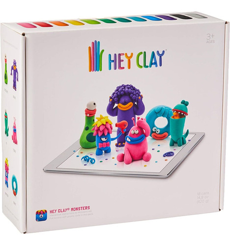 Hey Clay Monsters - Colorido Niños Modelado Arcilla Seca Al