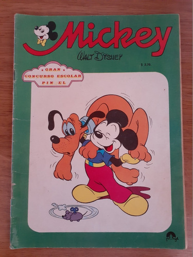 Cómic Mickey Año 2 Número 23 Editora Pinsel Gabriela Mistral 1976