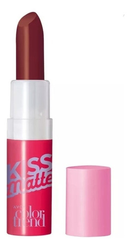 Batom Kiss Matte Avon Color Trend Fps15 Cor Essência de cranberry