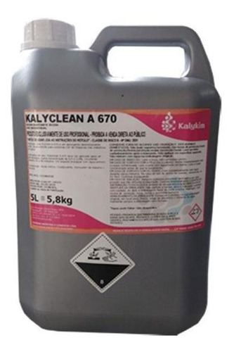 Kalyclean A670 - 5 L - Passivação De Equipamentos