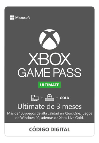 Xbox Game Pass Ultimate 3 Meses Codigo Digital Remate