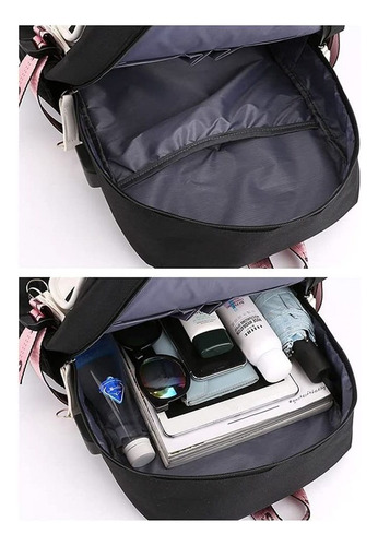 A Mochila Escolar Blackpink For Estudiantes Con Interfaz Usb
