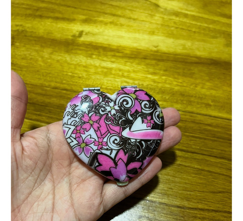 Espejo De Cartera Forma De Corazón 7x7 Cm 