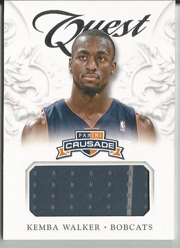 2012-13 Panini Crusade Quest Jersey Kemba Walker Bobcats