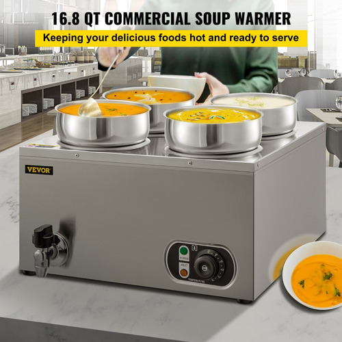 Calentador Baño Maria Temperatura Ajustable 1500w 4 Ollas 4l