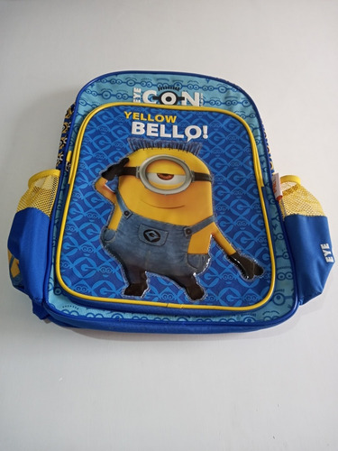 Mochila Para Niño/ Personaje Minions/ Escolar/ Espaldar