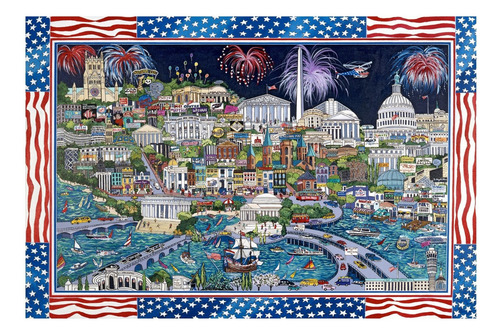 Rompecabezas Wuundentoy Premium Edition Washington D.c. De 1000 Piezas