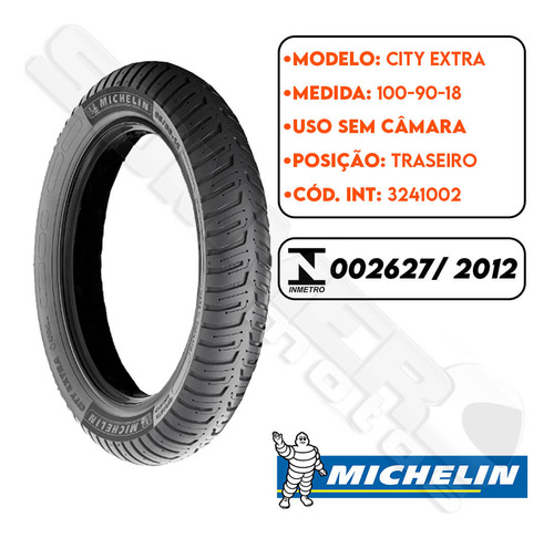 Pneu Traseiro Apache Rtr 150 100-90-18 (mais Largo) Michelin