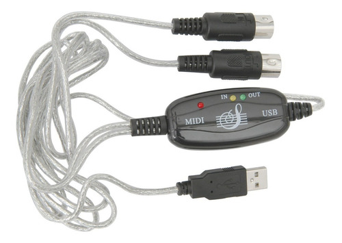 Cable Midi Usb Piano Teclado Organeta Sintetizador Musica