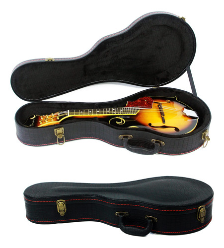 Mandolin - Estuche Rgido De Mandolina, Estilo F, Patrn De Co